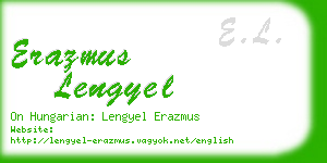 erazmus lengyel business card